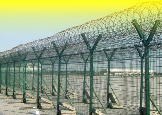 مسحوق المغلفة الأخضر 358 سجن مضاد لتسلق السياج الأمني