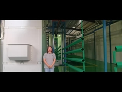 عمود مربع مغلف بالمسحوق