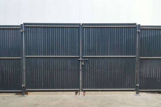 جودة  1.5m Two Leaf Double Metal Garden Fence Gate Hot Dipped Galvanize مصنع