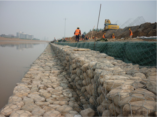 80 * 100mm حجم الثقب صندوق التراب الاحتفاظ بالجدار 2.0m طول الأسلاك المنسوجة