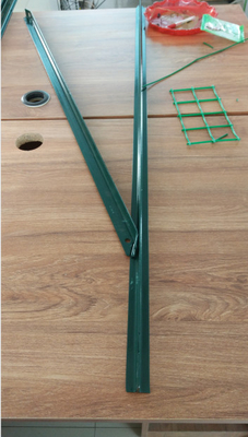 7 أقدام من الحديد الأخضر السياج T عمود مسحوق مغلفة 0.83 باوند لكل قدم