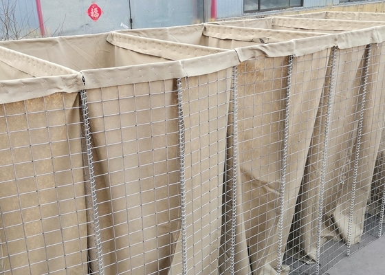 1230mm ارتفاع Hesco الحاجز جدار الجدار المبارزة الصلب منتجات شبكة ملحومة