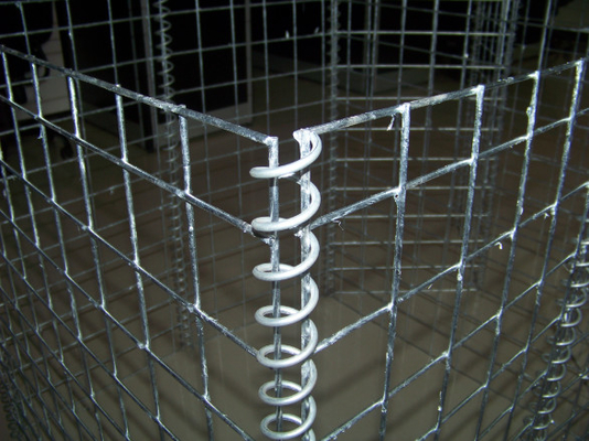 6 مم Hesco Barrier Blast Wall Galfan سلك ملحوم 50 * 50 مم مضاد للتآكل