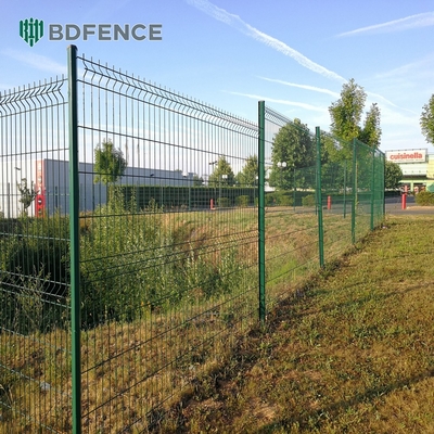 عالية الجودة مسحوق مغلفة الحديقة الحديدية الحديدية الشبكة 3D الشبكة السور لوحة رخيصة السعر المستدام