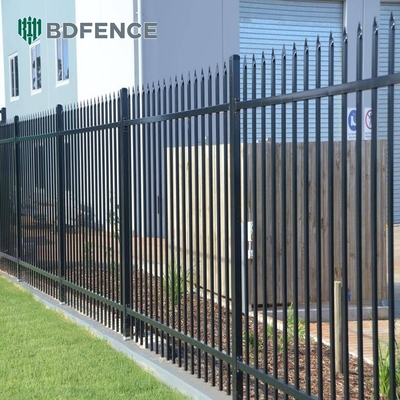 6ftx8ft الأنابيب المعدنية مكافحة الصدأ الحاجز الأمن الصلب ألواح السياج الحديد المصقول