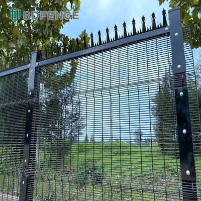 358 شبكة الأسلاك Clearview الفولاذ المعدني للخارج Clear Security Fence Panels Clear View