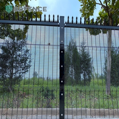 358 شبكة الأسلاك Clearview الفولاذ المعدني للخارج Clear Security Fence Panels Clear View