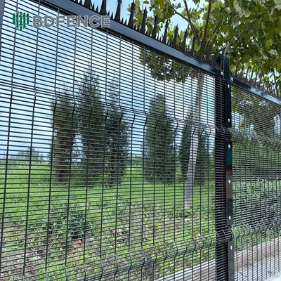 358 شبكة الأسلاك Clearview الفولاذ المعدني للخارج Clear Security Fence Panels Clear View