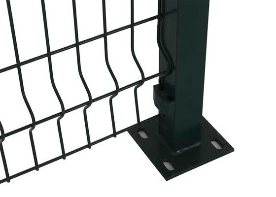 OHSAS 18001 Square Post 50 * 150mm Green Welded Wire fence