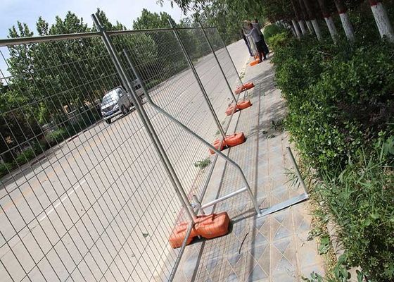 2.1*2.4m البناء المتحرك الموقع المغطس بالماء المحمص أستراليا ألواح السياج المؤقتة