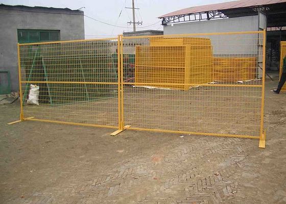 بيع ساخن 6x10 حدث البناء كندا ألواح السياج المؤقتة باللون البرتقالي