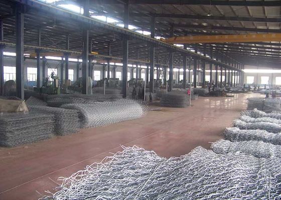 المجلفن 60x80mm المنسوجة أسلاك الفولاذ التراب جدار السور