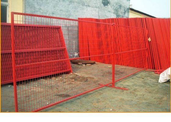 الأسواق الأمريكية القياسية 6 × 12 أقدام الرصيف مؤقتة سلسلة وصلة الألواح السياج لموقع البناء