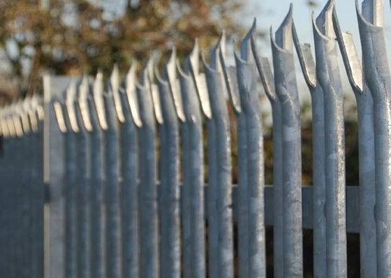رؤوس حادة ملفوفة H2.4m سياج حديقة الأسلاك الملحومة