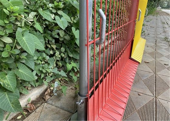 طلاء PVC 2.2m حاجز حماية الحافة المؤقتة خفيفة الوزن