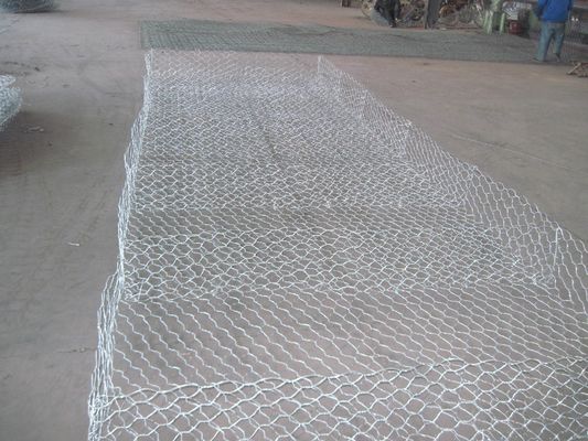 شبكة منسوجة بطول 1 متر سداسية التراب سلة رينو مرتبة لحماية ضفة النهر