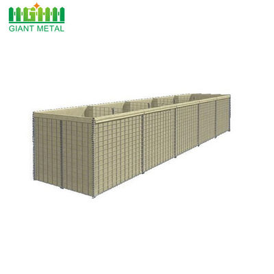 شبكة عسكرية ملحومة التراب 5.0 مم Hesco Barrier Blast Wall