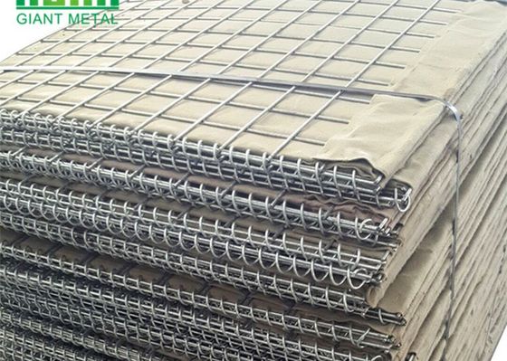 شبكة عسكرية ملحومة التراب 5.0 مم Hesco Barrier Blast Wall