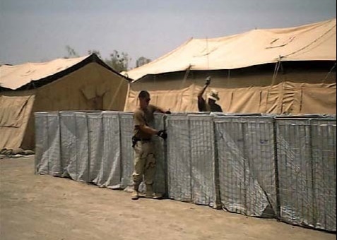 مقاومة للانفجار Mil 1b Hesco Barrier Blast Wall Container