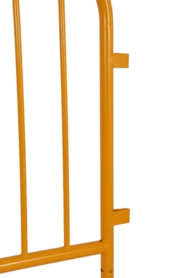 مسحوق المغلفة باللون الأصفر حاجز الحشد السياج 1 متر ارتفاع 2 متر عرض Hgmt مؤقت